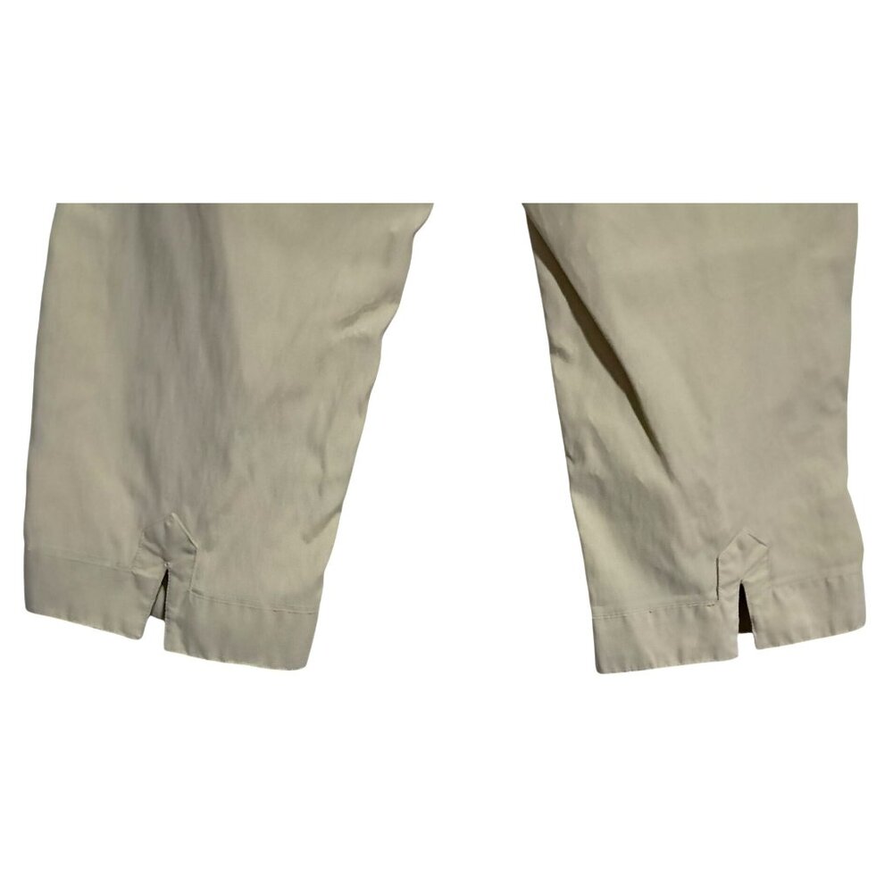 Meridian Expedition Cropped Pants Womens Size M Floral Lining Green Cotton & Nyl - Picture 9 of 9